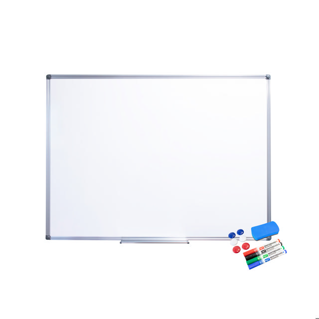Magnetic Dry Erase Whiteboard, Starter Kit, 100 x 75 cm