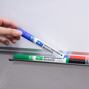 Magnetic Dry Erase Whiteboard, Starter Kit, 100 x 75 cm