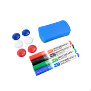 Magnetic Dry Erase Whiteboard, Starter Kit, 100 x 75 cm