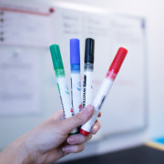 Magnetic Dry Erase Whiteboard, Starter Kit, 100 x 75 cm