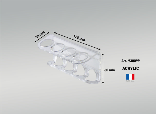 Acrylic Adhesive Marker Pen Holder for 4 Markers
