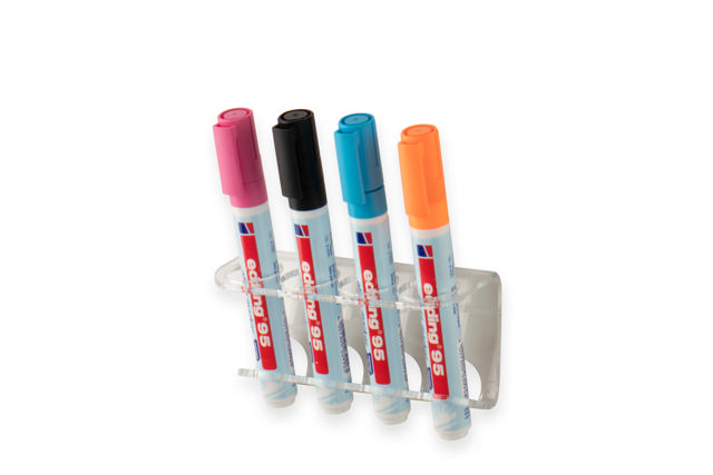 Acrylic Adhesive Marker Pen Holder for 4 Markers