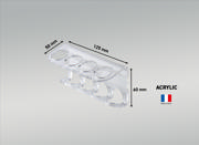 Acrylic Adhesive Marker Pen Holder for 4 Markers