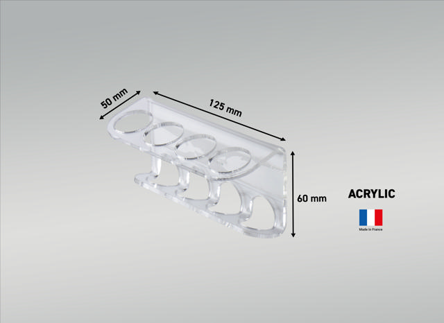 Acrylic Adhesive Marker Pen Holder for 4 Markers