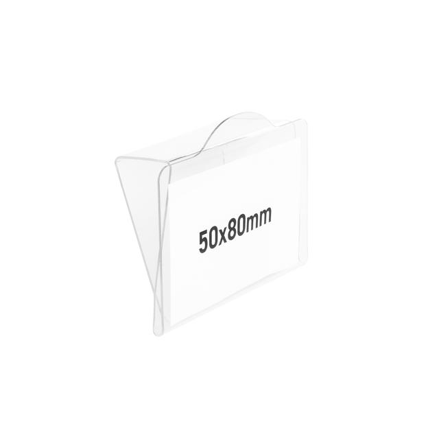 Rigid Label Holders for Bins and Containers, 50 x 80 mm