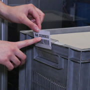 Rigid Label Holders for Bins and Containers, 50 x 80 mm