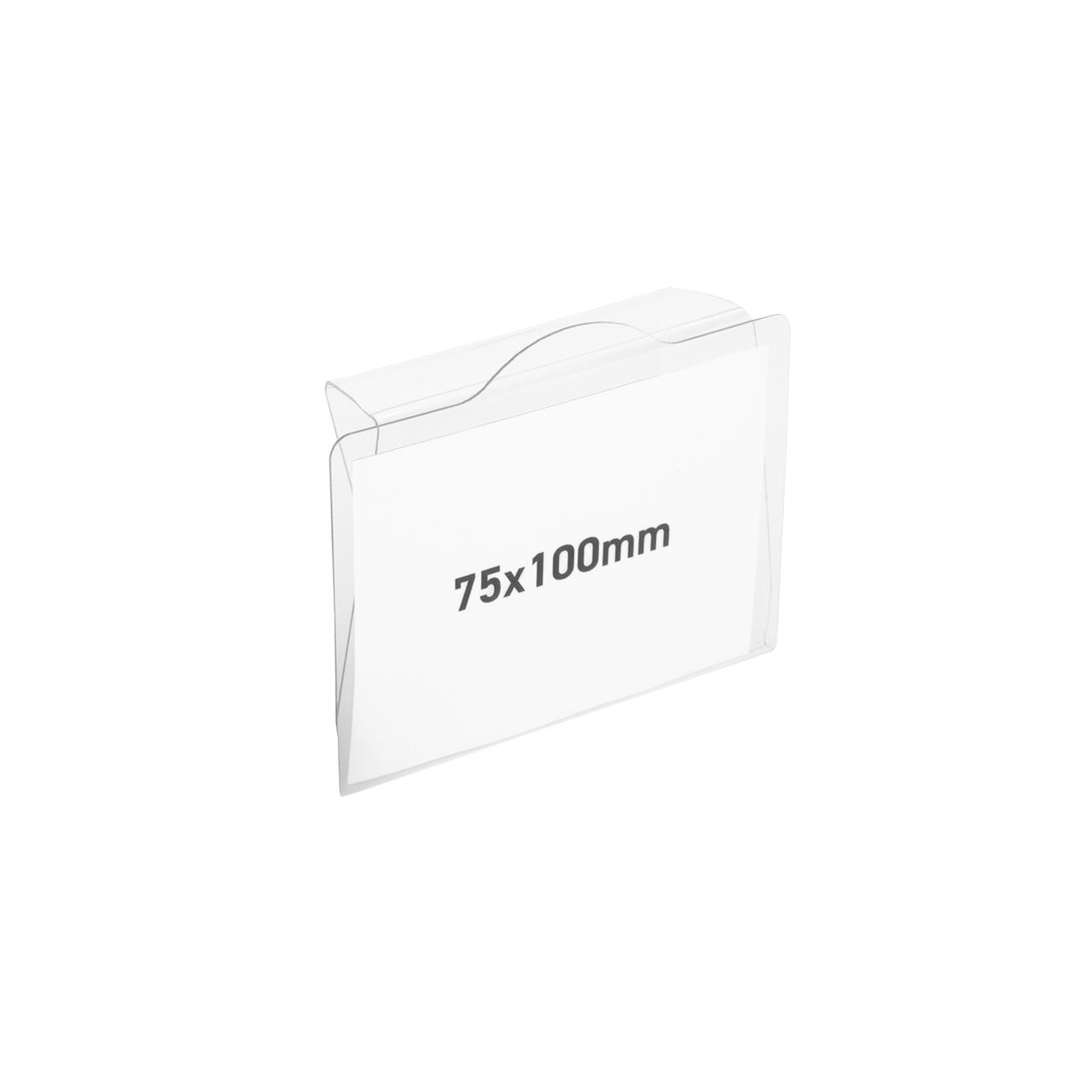 Rigid Label Holders for Bins and Containers, 75 x 100 mm