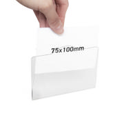 Rigid Label Holders for Bins and Containers, 75 x 100 mm