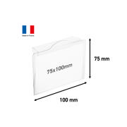 Rigid Label Holders for Bins and Containers, 75 x 100 mm