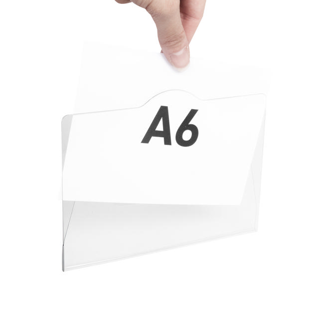 Rigid Label Holders for Bins and Containers, A6, 105 x 148 mm