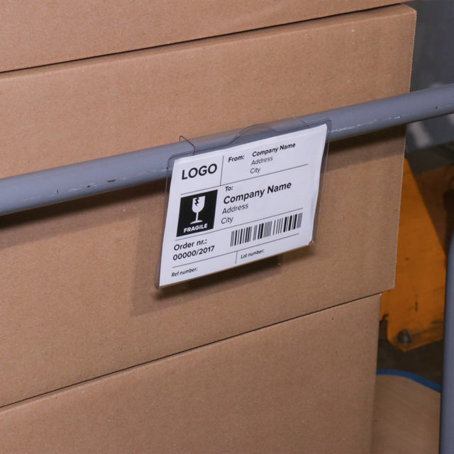 Rigid Label Holders for Bins and Containers, A6, 105 x 148 mm