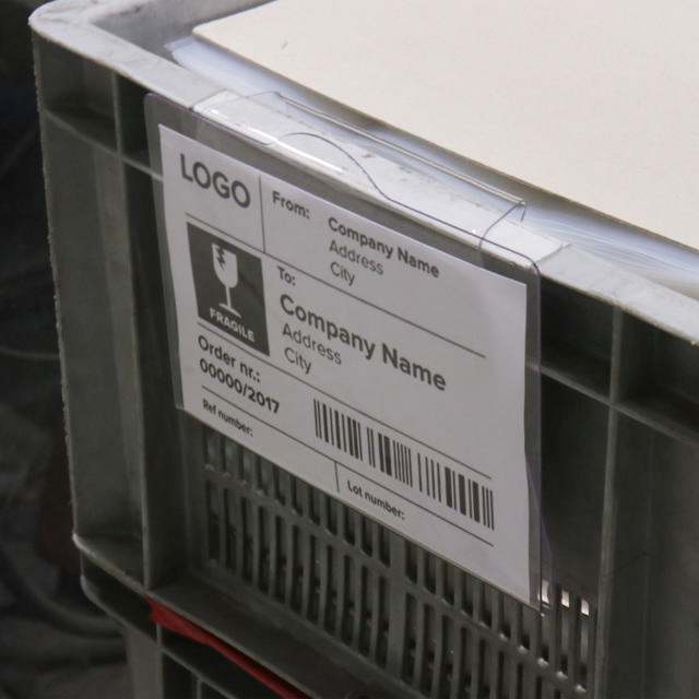 Rigid Label Holders for Bins and Containers, A6, 105 x 148 mm