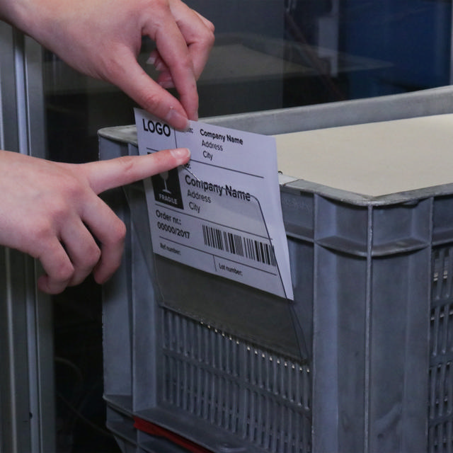 Rigid Label Holders for Bins and Containers, A6, 105 x 148 mm