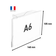 Rigid Label Holders for Bins and Containers, A6, 105 x 148 mm
