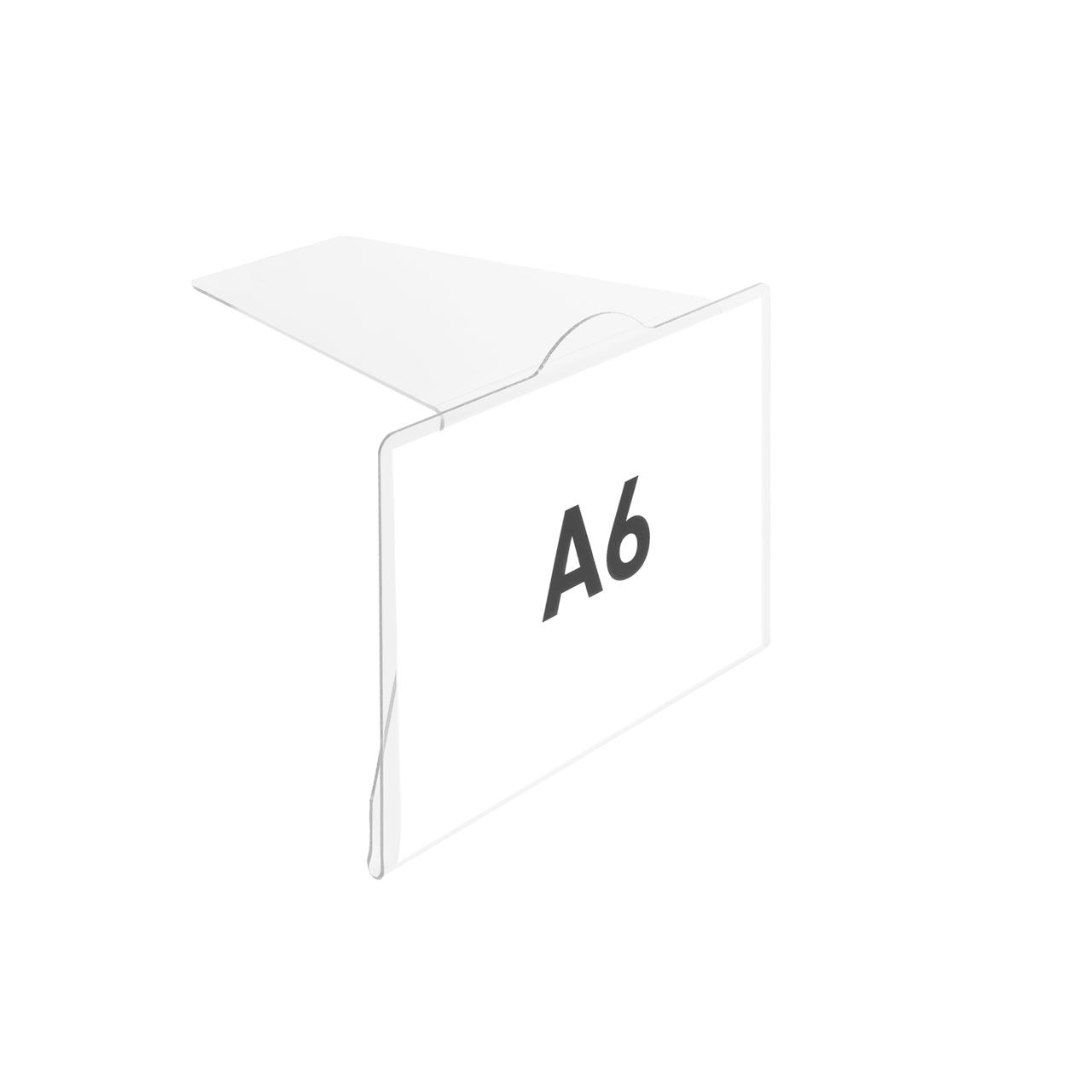 Rigid Label Holders for stacked boxes, A6, 105 x 148 mm