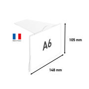 Rigid Label Holders for stacked boxes, A6, 105 x 148 mm