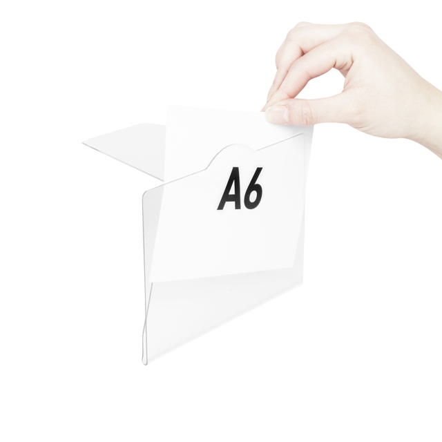 Rigid Label Holders for stacked boxes, A6, 105 x 148 mm