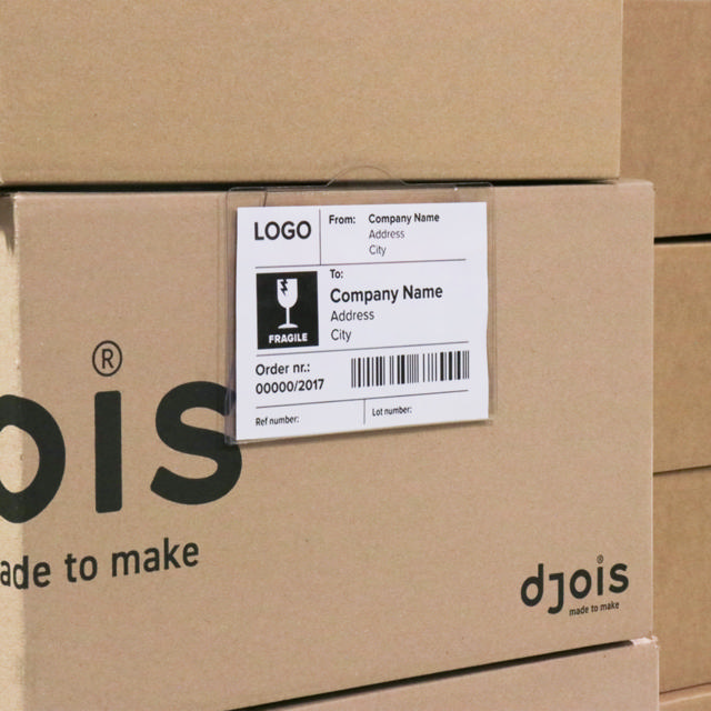 Rigid Label Holders for stacked boxes, A6, 105 x 148 mm