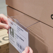 Rigid Label Holders for stacked boxes, A6, 105 x 148 mm