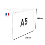 Rigid Label Holders for stacked boxes, A5, 148 x 210 mm