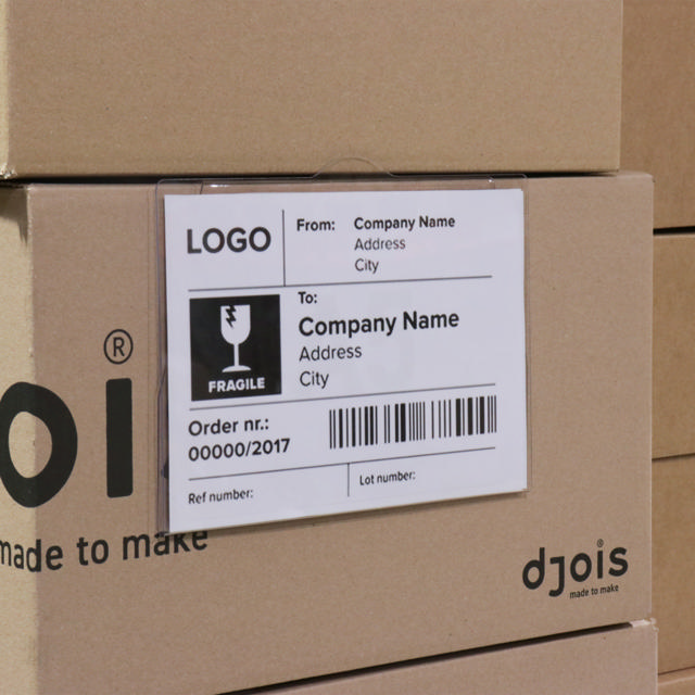 Rigid Label Holders for stacked boxes, A5, 148 x 210 mm