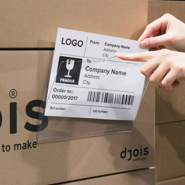 Rigid Label Holders for stacked boxes, A5, 148 x 210 mm