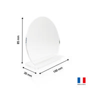 Customisable Acrylic Table Place Card, Round