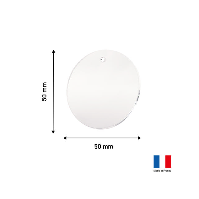 Customisable Acrylic Disc XS, 50 mm