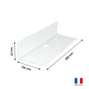 Floating Acrylic Shelf, L-shape