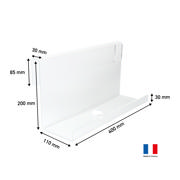 Hanging Acrylic Bedside shelf, Small