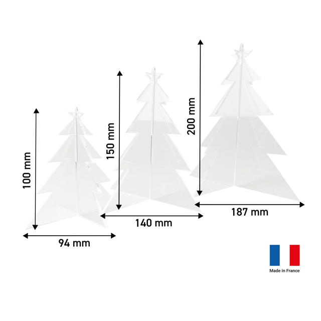Acrylic Xmas Tree Set