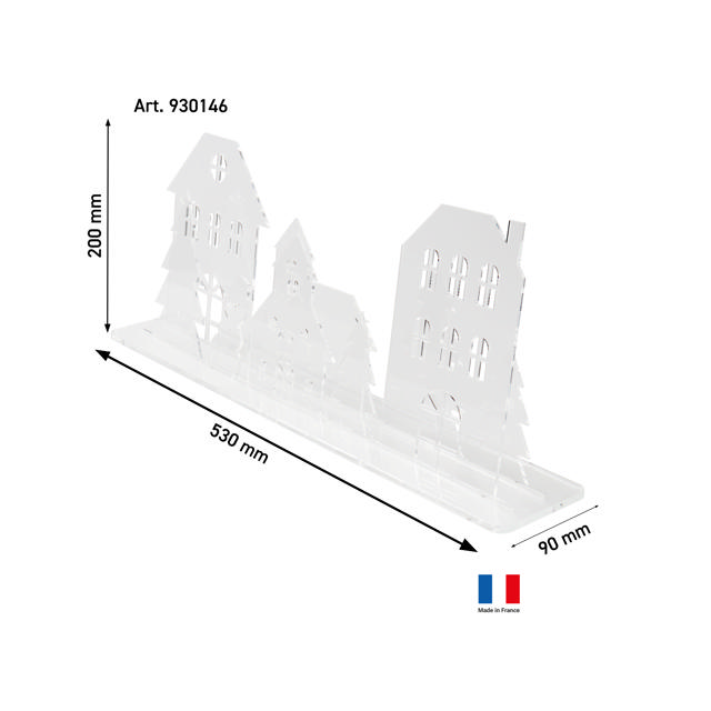 Acrylic Christmas Village