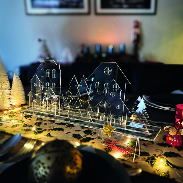 Acrylic Christmas Village