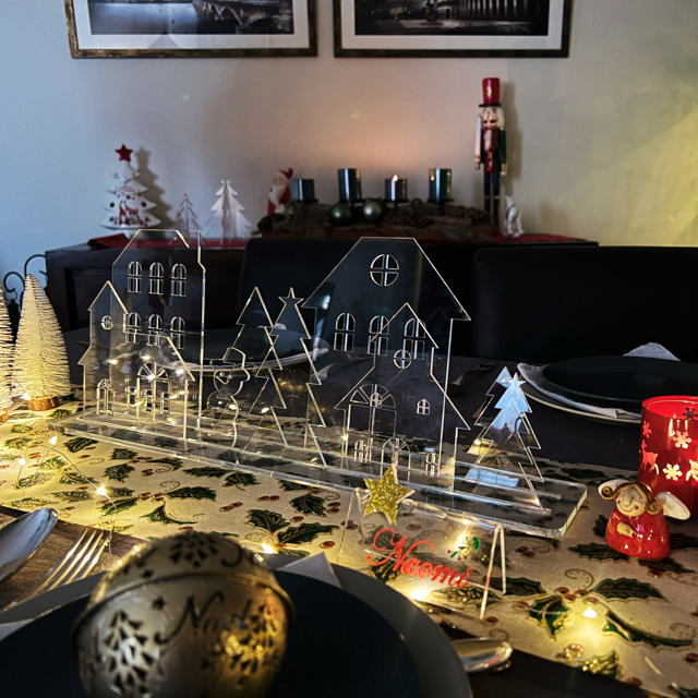 Acrylic Christmas Village