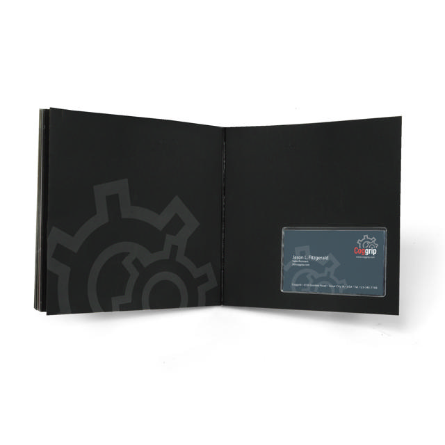 Self-adhesive Business Card Pocket, Permanent, Long Side Opening