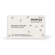Self-adhesive Business Card Pocket, Permanent, 95 x 60 mm, Short Side Opening