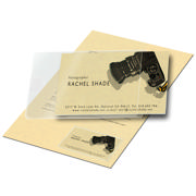 Self-adhesive Business Card Pocket, Permanent, 95 x 60 mm, Short Side Opening