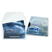 Self-adhesive Business Card Pocket, with Flap, permanent, 105 x 60 mm
