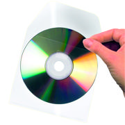 Self-adhesive CD Pocket, with Flap, Permanent