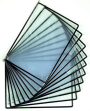 Tarifold Floor Document Display Stand, 10 Black Pockets, Letter-Size