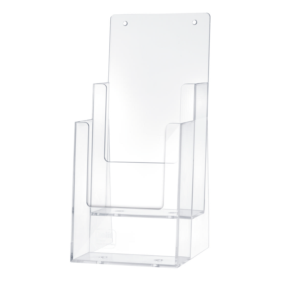 Desk Leaflet Holder, 2 compartments, 1/3 A4, portrait