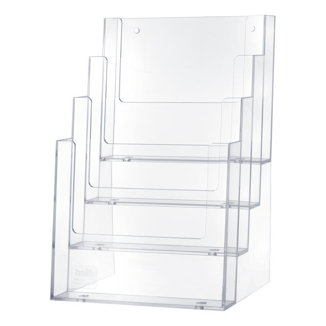 Desk Leaflet Holder, 4 compartments, A5, portrait