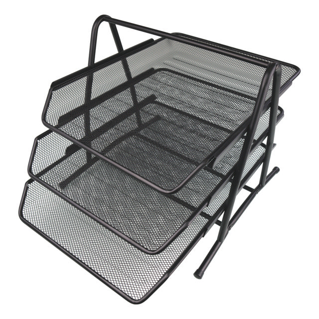 3 Tier Wire Mesh Filing Tray, A4-C4