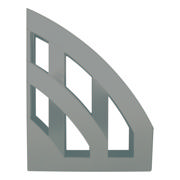 Magazine Rack, A4-CA, 100% Recycled, Blue Angel