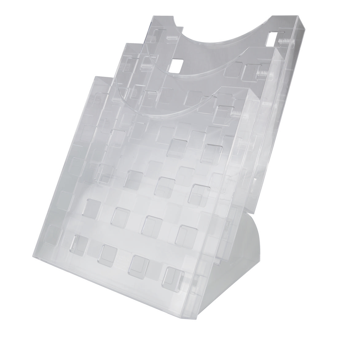 The Grid Desk Leaflet Organiser, 3 compartments, A4 