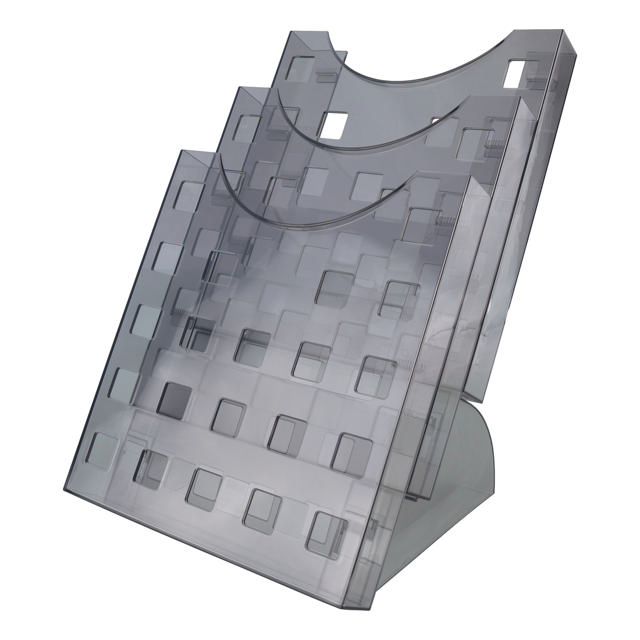 The Grid Desk Leaflet Organiser, 3 compartments, A4 