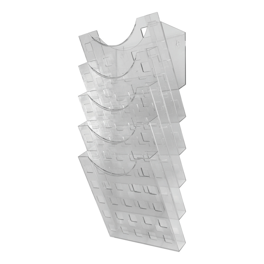 The Grid Wall Leaflet Organiser, 5 compartments, A4