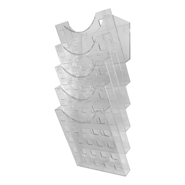 The Grid Wall Leaflet Organiser, 5 compartments, A4