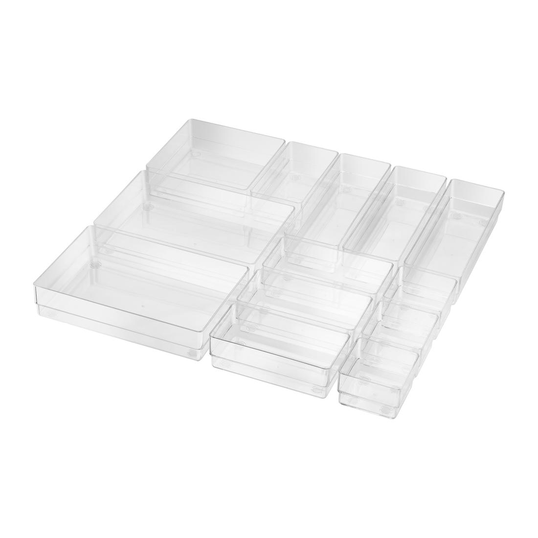 13-Piece Acrylic Drawer Organiser Set