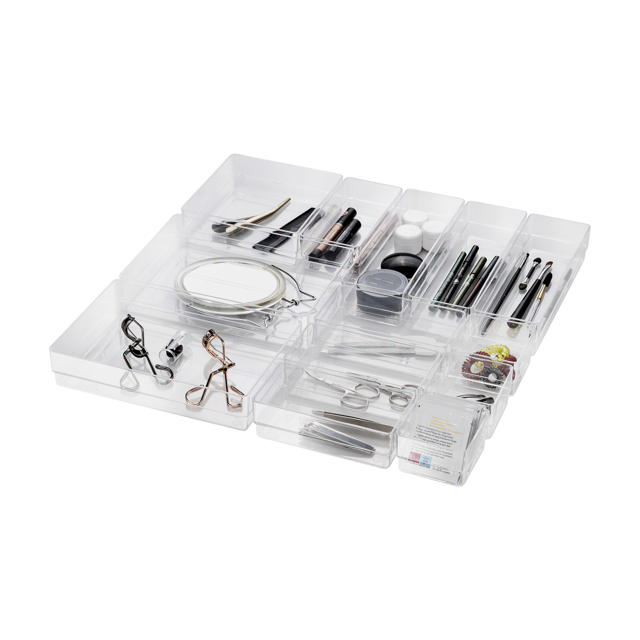 13-Piece Acrylic Drawer Organiser Set